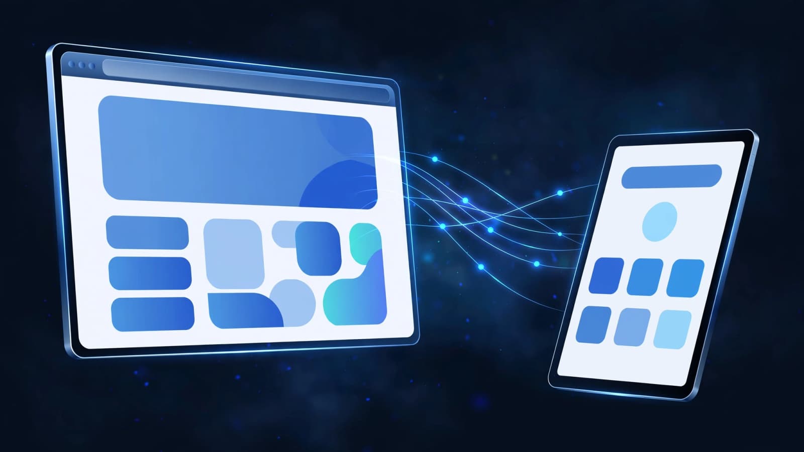 Abstract LogicFast brand composition